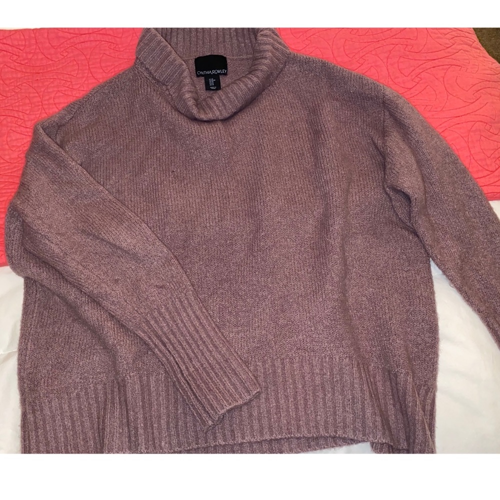 Mauve Cowlick Sweater